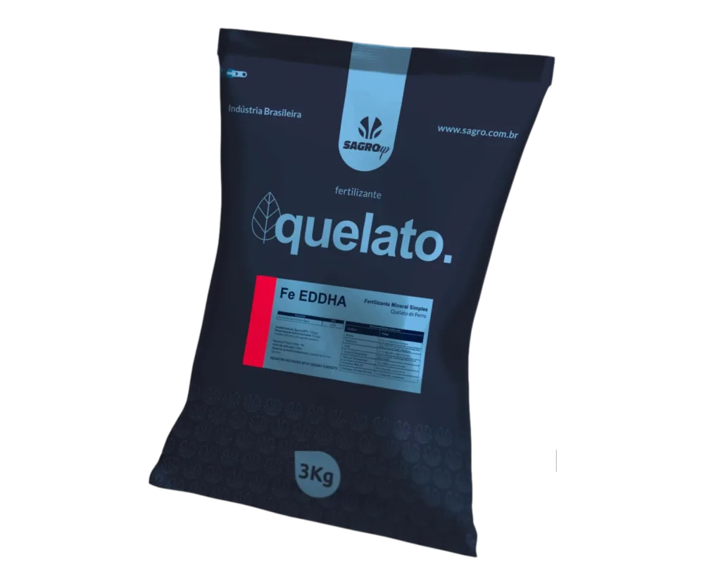 Quelato Fe EDDHA, Fertilizante Mineral Simples, embalagem SagroUP