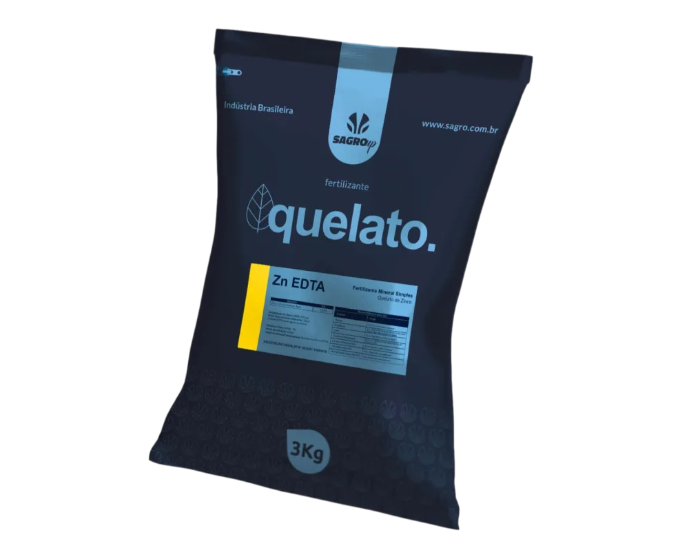 Quelato Zn EDTA, Fertilizante Mineral Simples, embalagem SagroUP