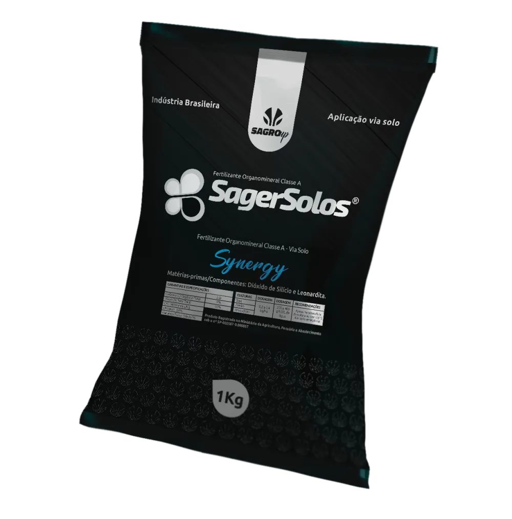 SagerSolos Synergy, Fertilizante Organomineral Classe A, embalagem SagroUP