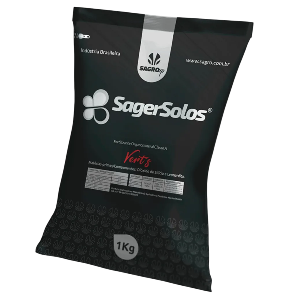 SagerSolos Vertz, Fertilizante Organomineral Classe A, embalagem SagroUP